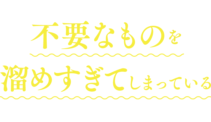 それは不要なものを溜めすぎてしまっているせいかもしれません